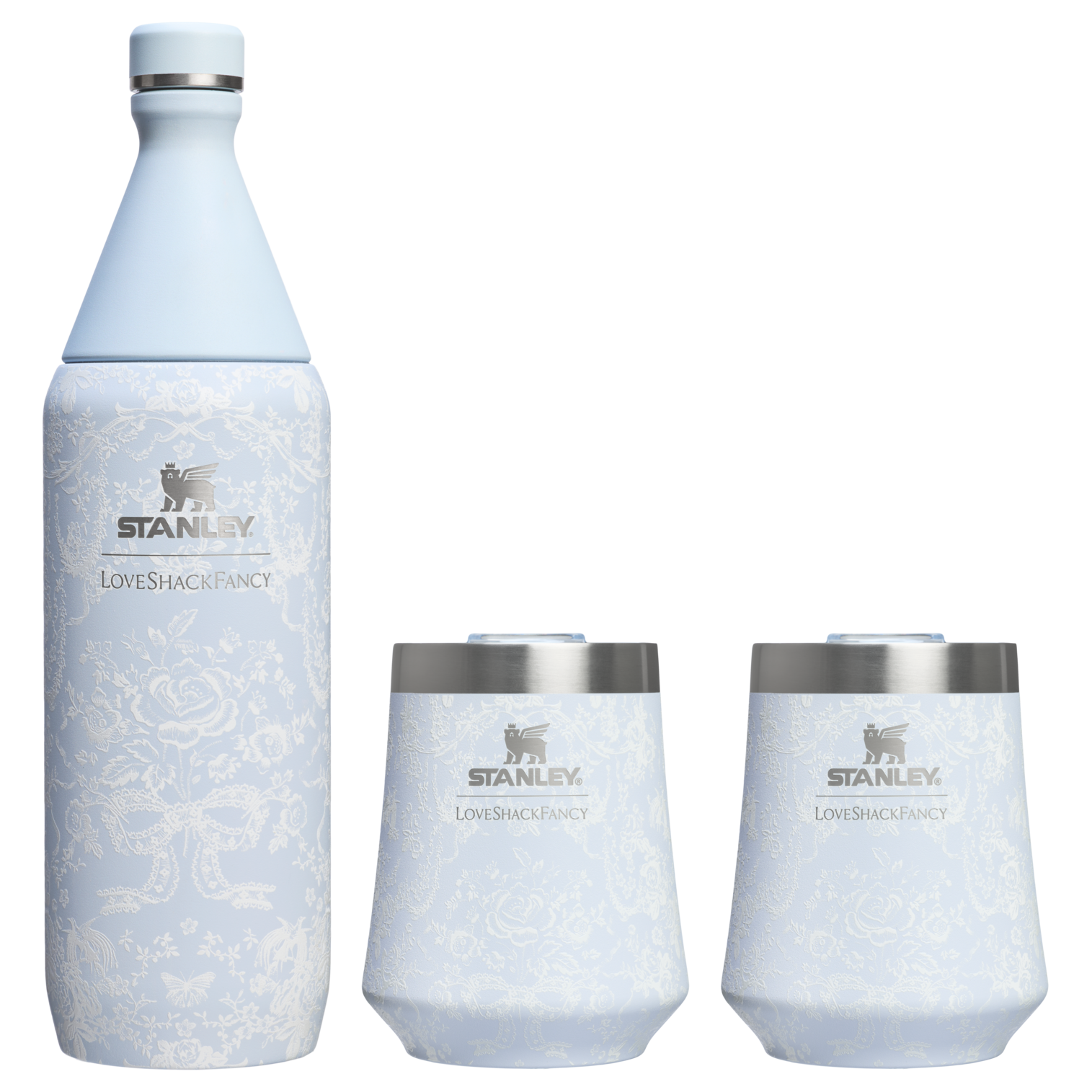 Stanley 1913 x LoveShackFancy Holiday Reserve All Day Wine Set | 34 OZ | 11 OZ